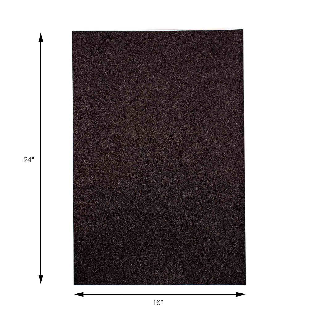 Large Glitter Foam Sheets - Black