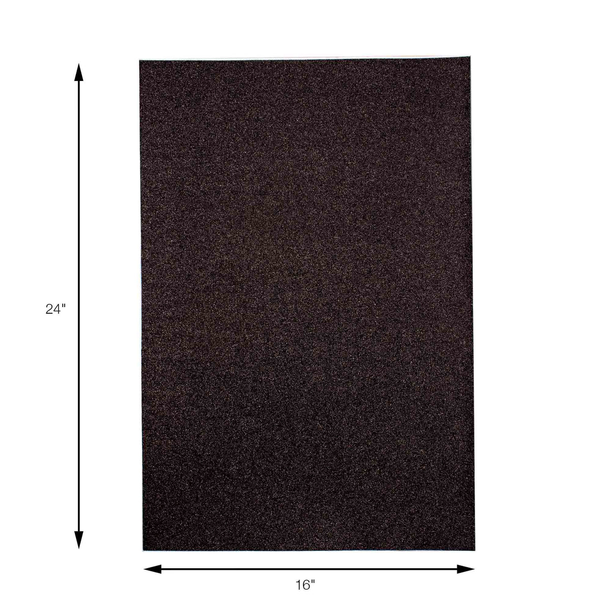 Large Glitter Foam Sheets - Black