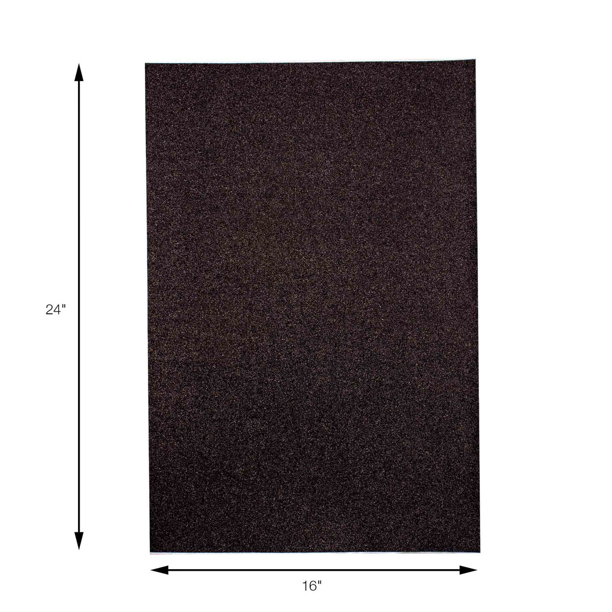 Large Glitter Adhesive Foam Sheets -Black