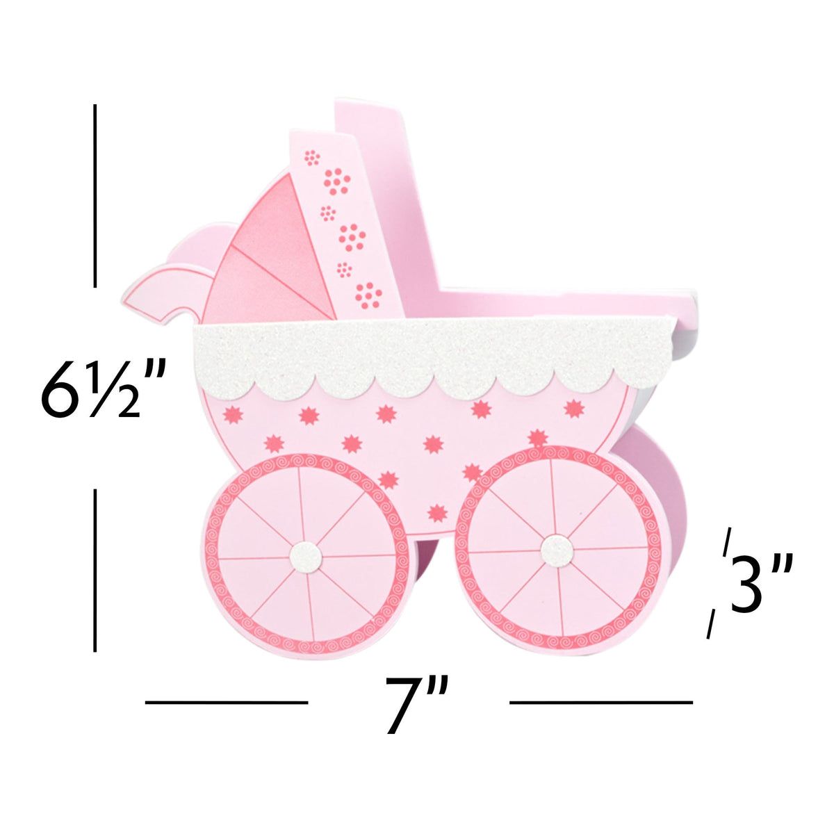 Small Foam Baby Carriage - Pink