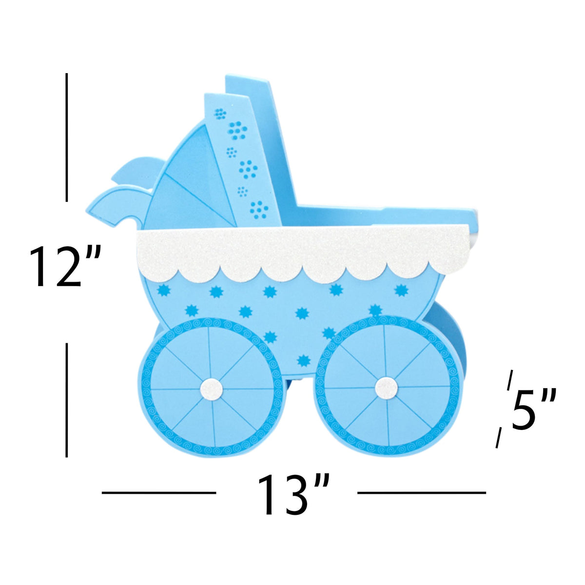 Large Foam Baby Carriage - Blue