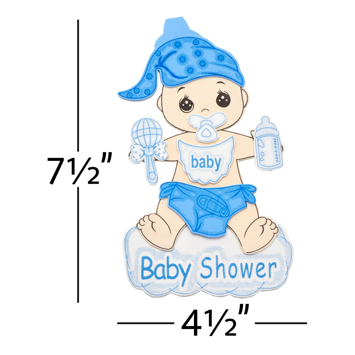 EVA Foam Baby Shower Sign 10pc – Pre-Cut, Glitter Accented & Ready to Hang