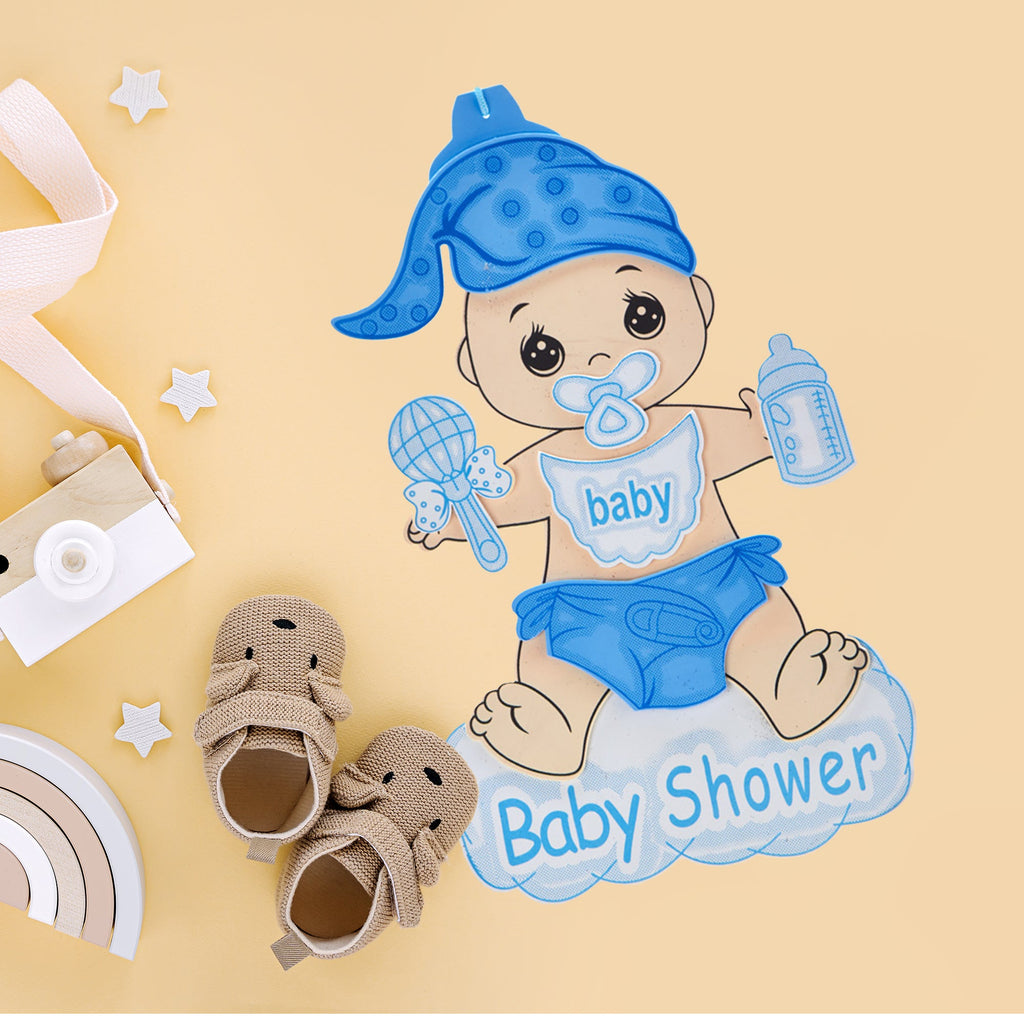 EVA Foam Baby Shower Sign 10pc – Pre-Cut, Glitter Accented & Ready to Hang