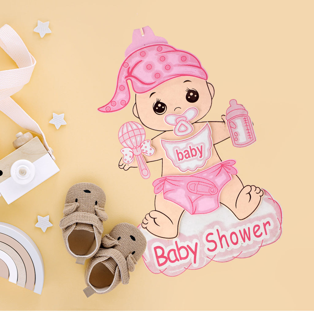 EVA Foam Baby Shower Sign 10pc – Pre-Cut, Glitter Accented & Ready to Hang