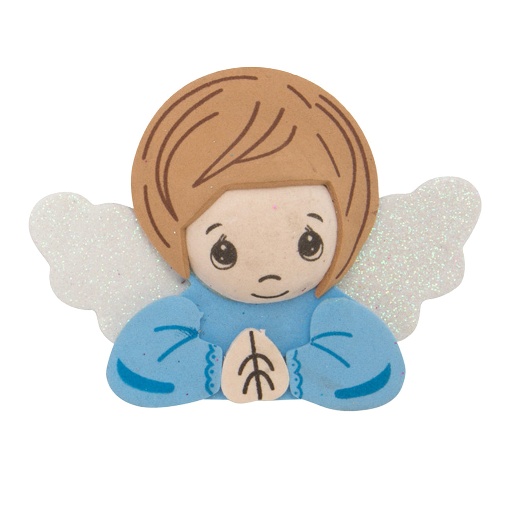 EVA Foam Winged Praying Child Angel 10pc – Pre-Cut & Glitter Accented