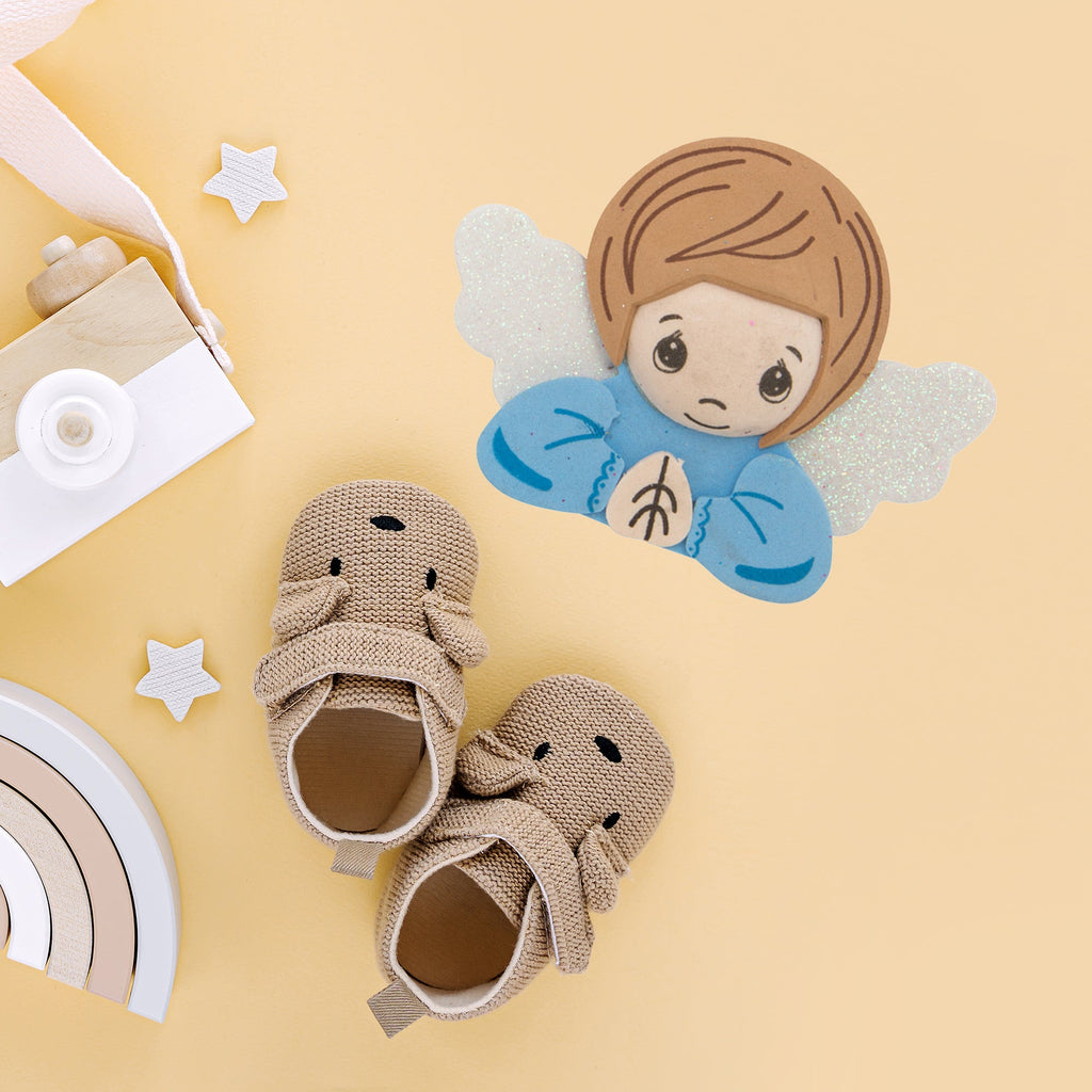 EVA Foam Winged Praying Child Angel 10pc – Pre-Cut & Glitter Accented