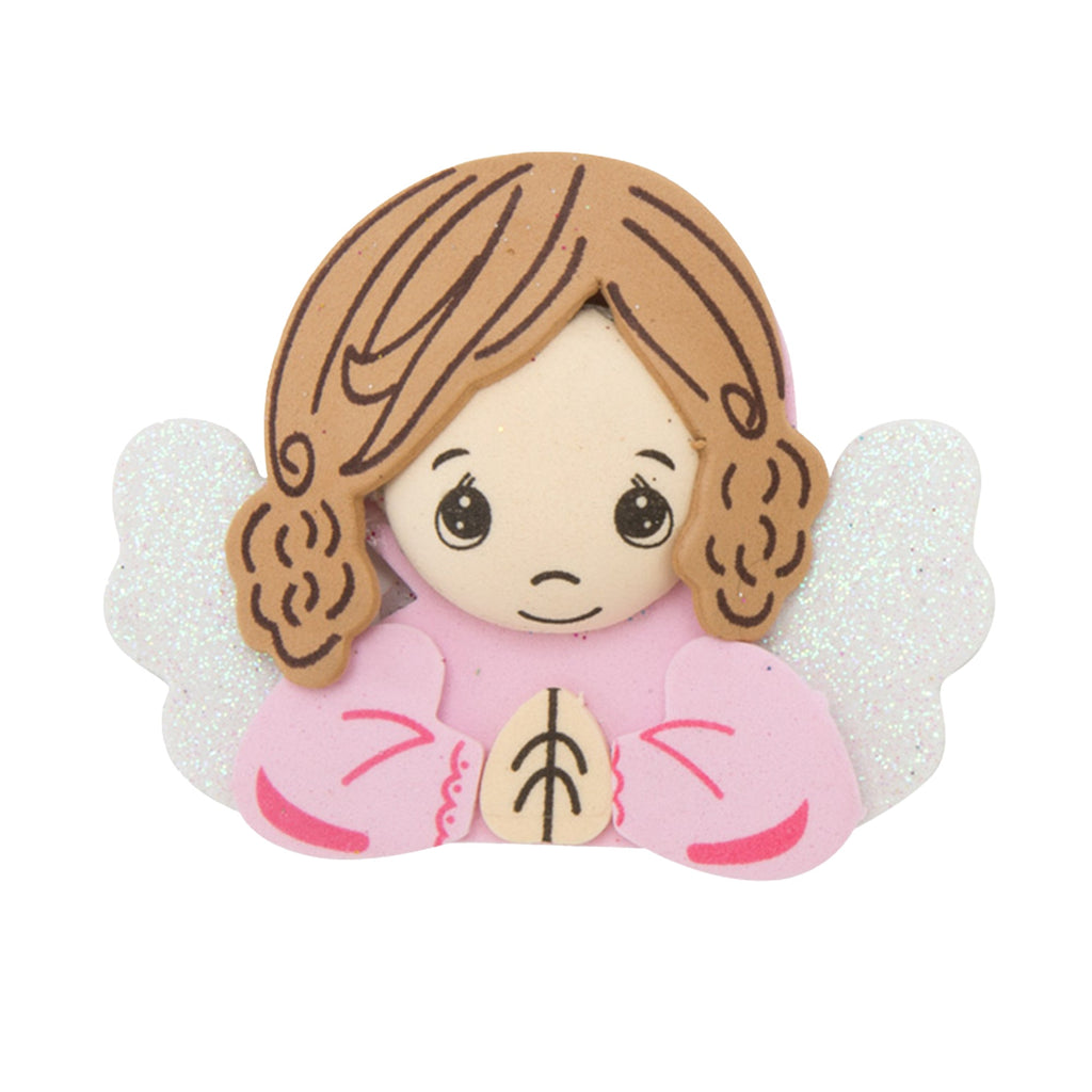 EVA Foam Winged Praying Child Angel 10pc – Pre-Cut & Glitter Accented