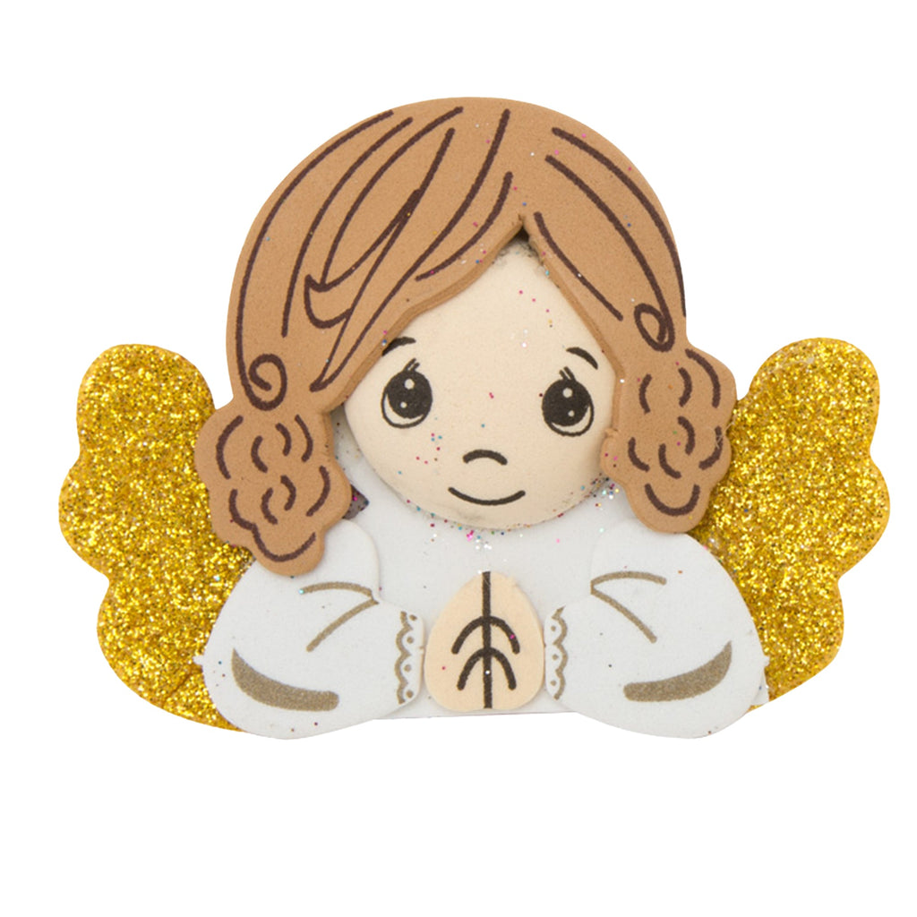 EVA Foam Winged Praying Child Angel 10pc – Pre-Cut & Glitter Accented