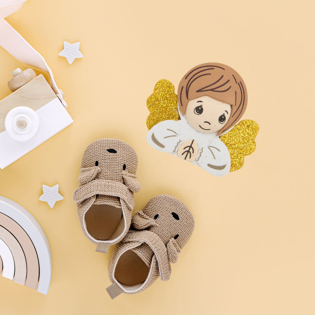 EVA Foam Winged Praying Child Angel 10pc – Pre-Cut & Glitter Accented