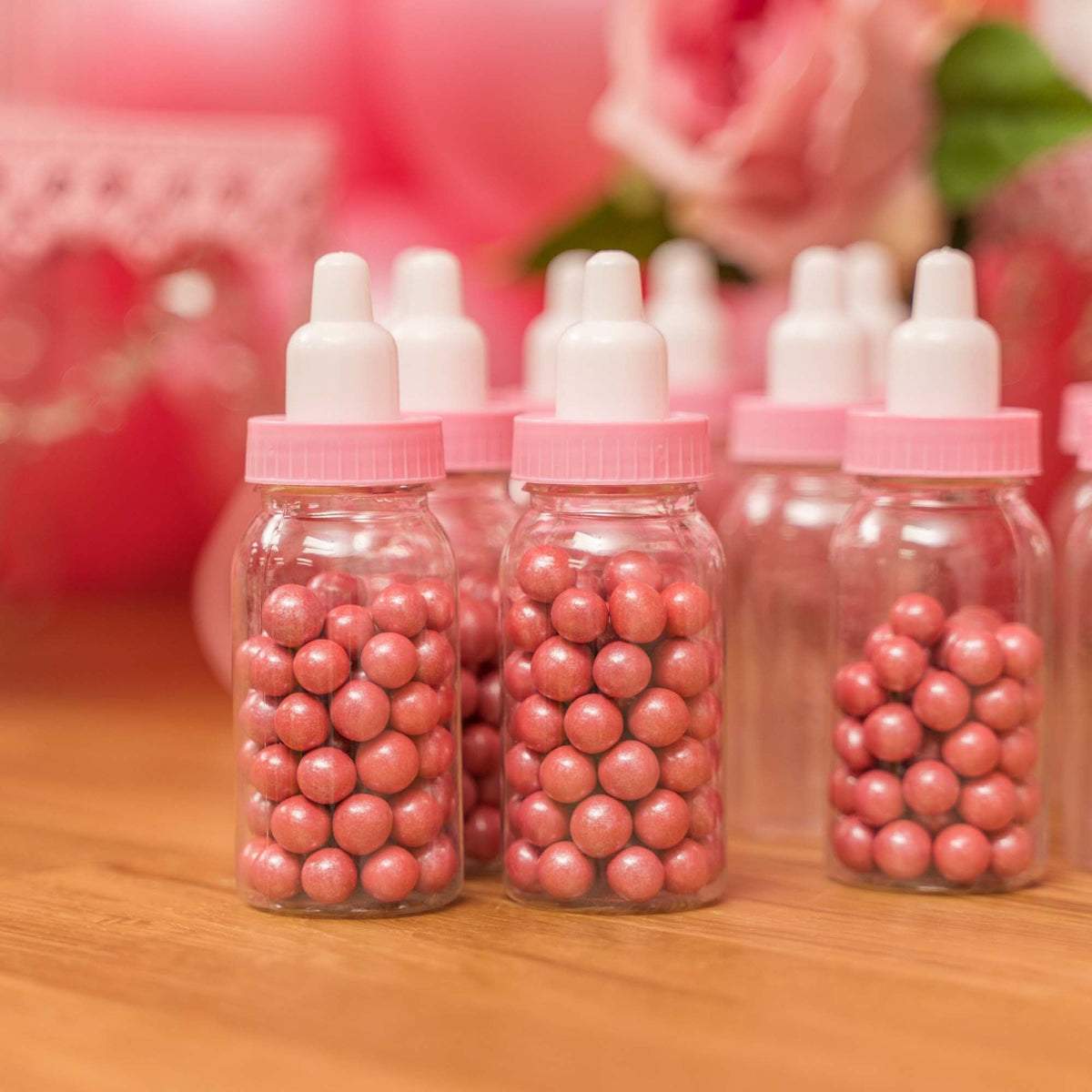 Small Baby Bottle Favor - Pink