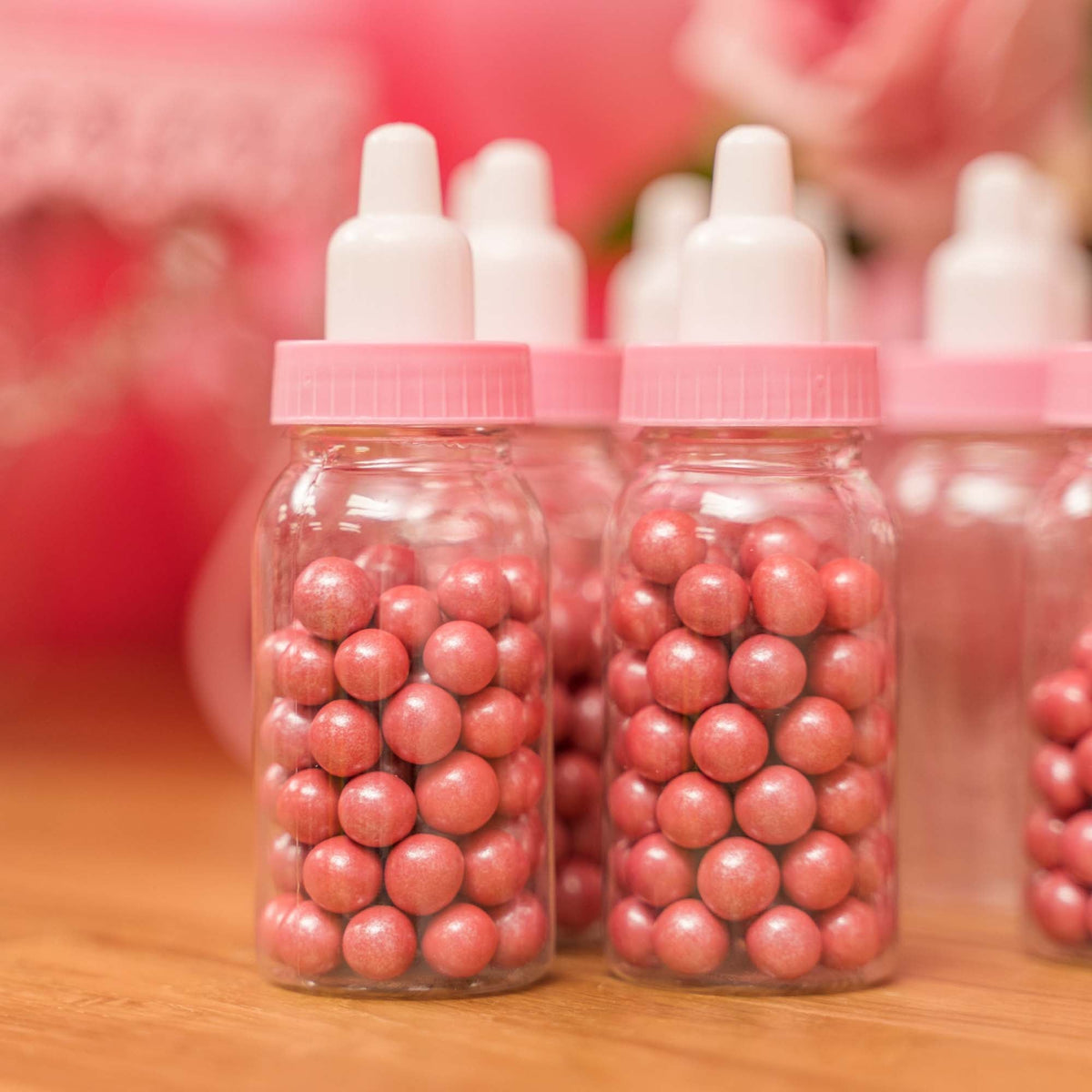 Small Baby Bottle Favor - Pink