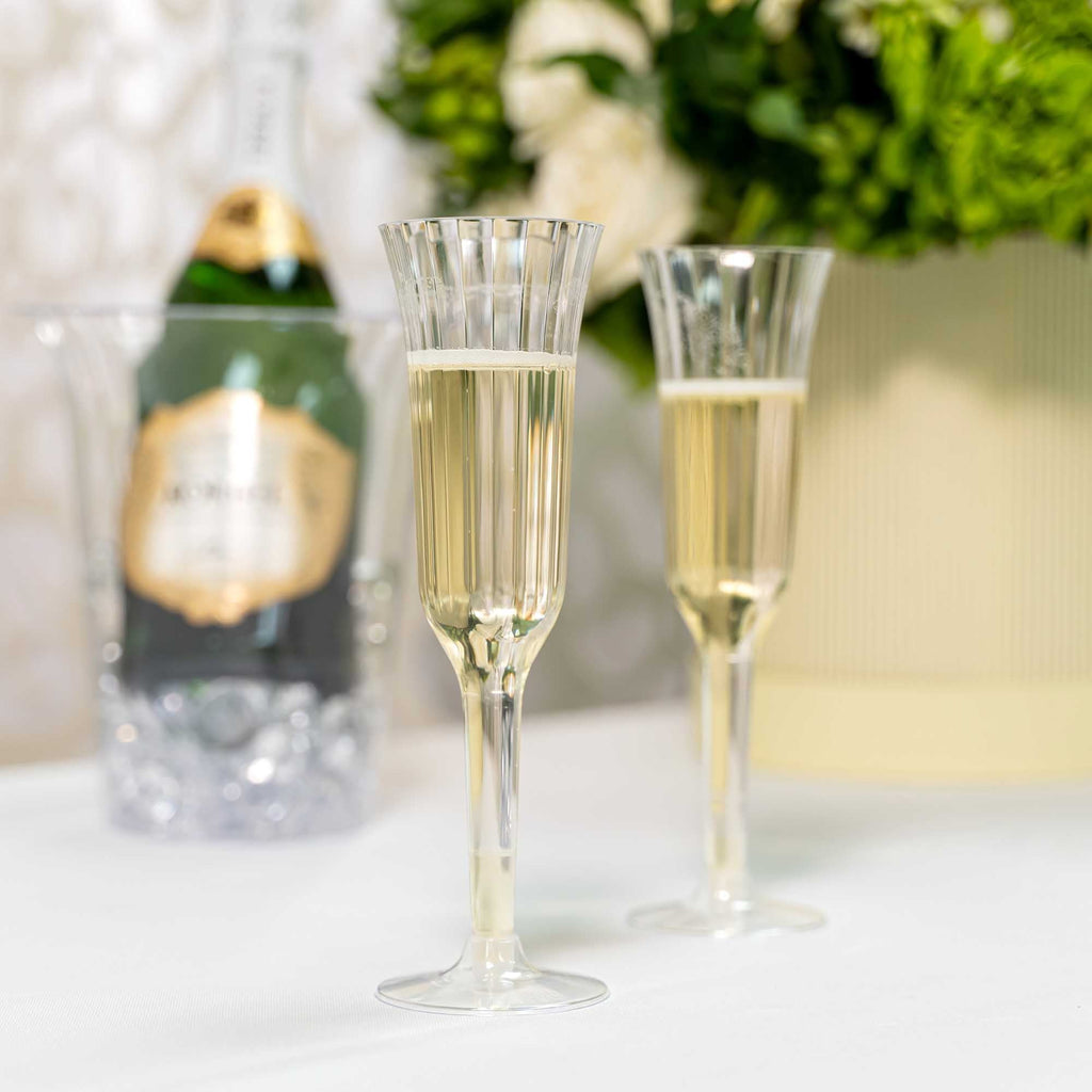 Plastic Champagne Flutes 5.5oz - Pack of 12
