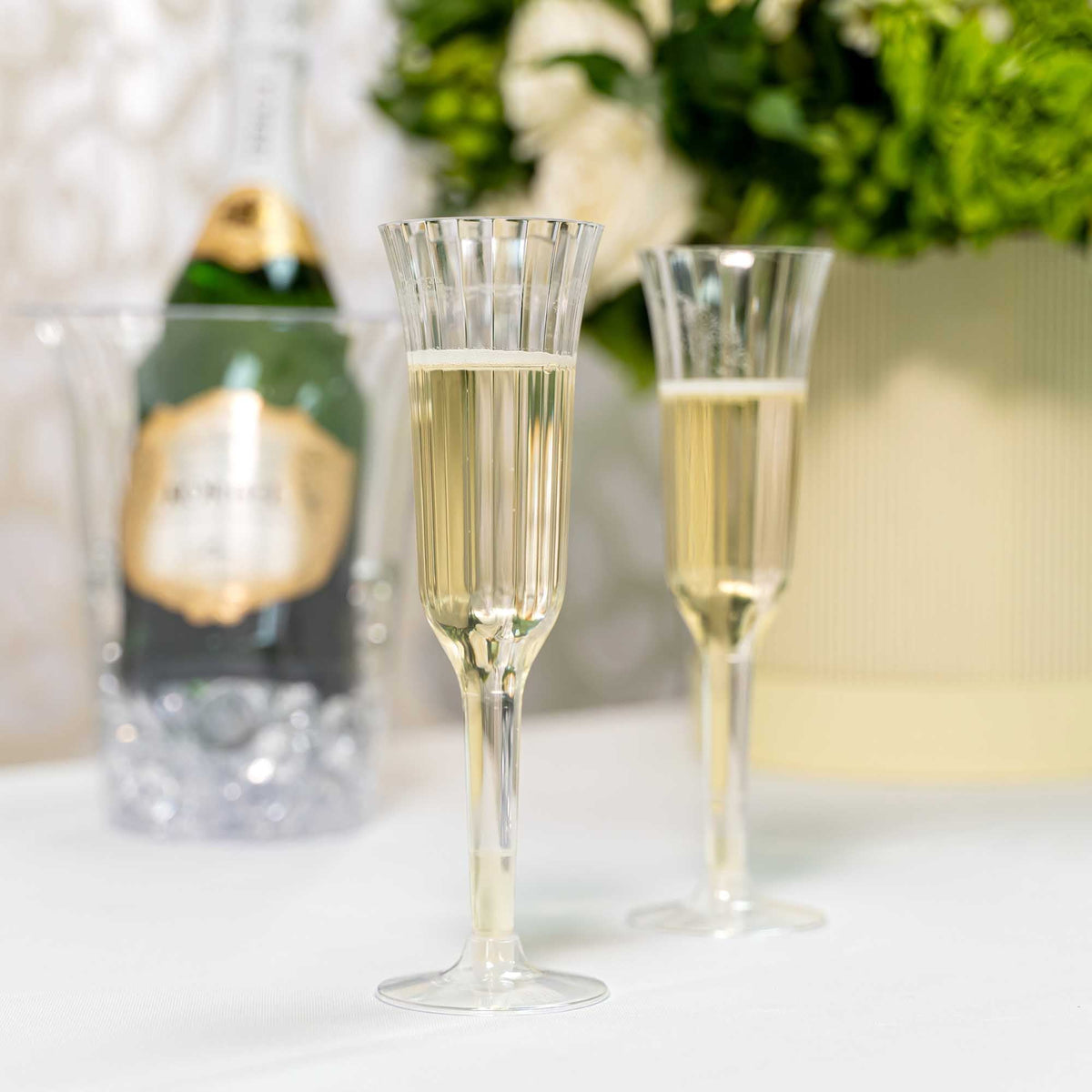 Plastic Champagne Flutes 5.5oz - Pack of 12