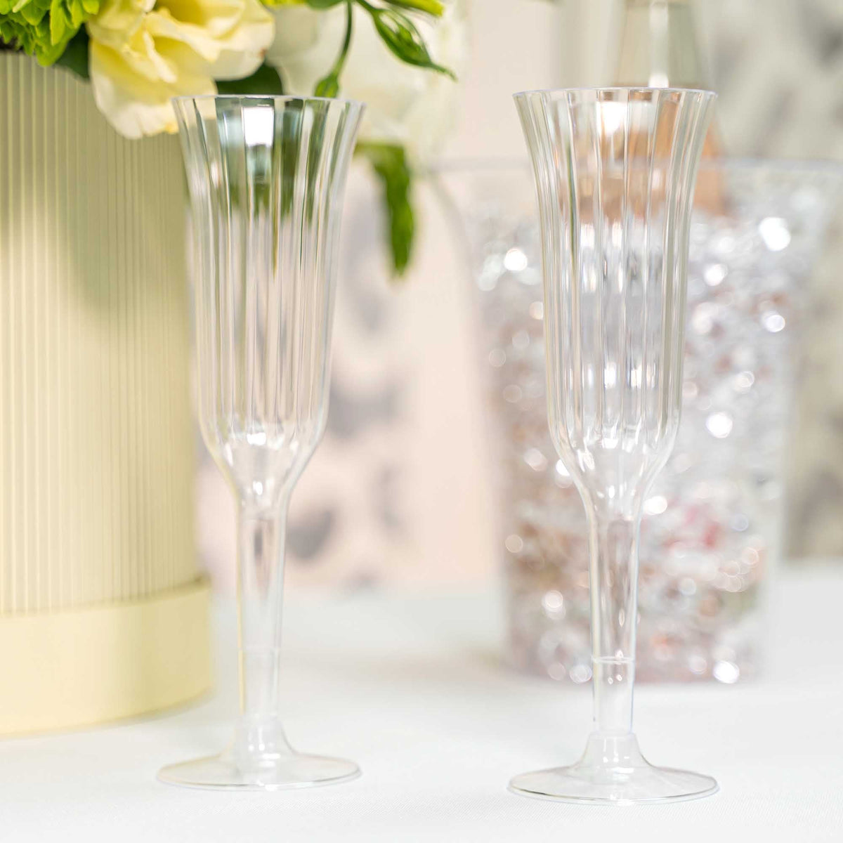 Plastic Champagne Flutes 5.5oz - Pack of 12