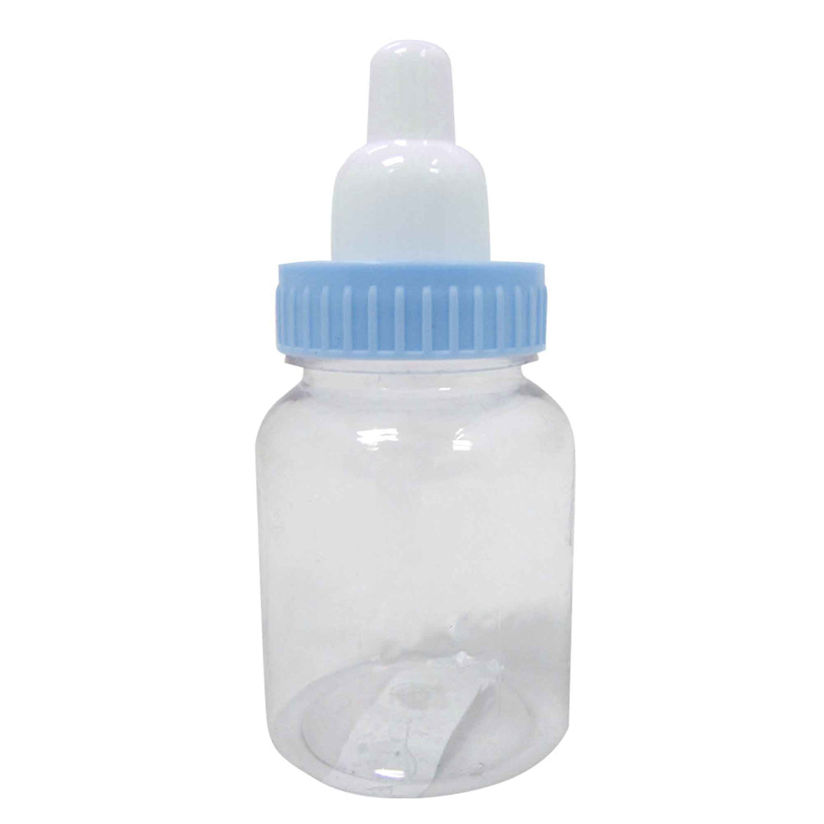Plastic Baby Bottle Favor 3.5" - Blue - Pack of 12