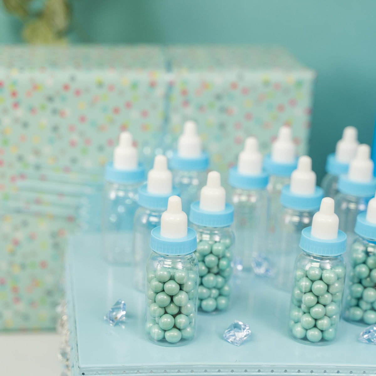 Small Baby Bottle Favor - Blue