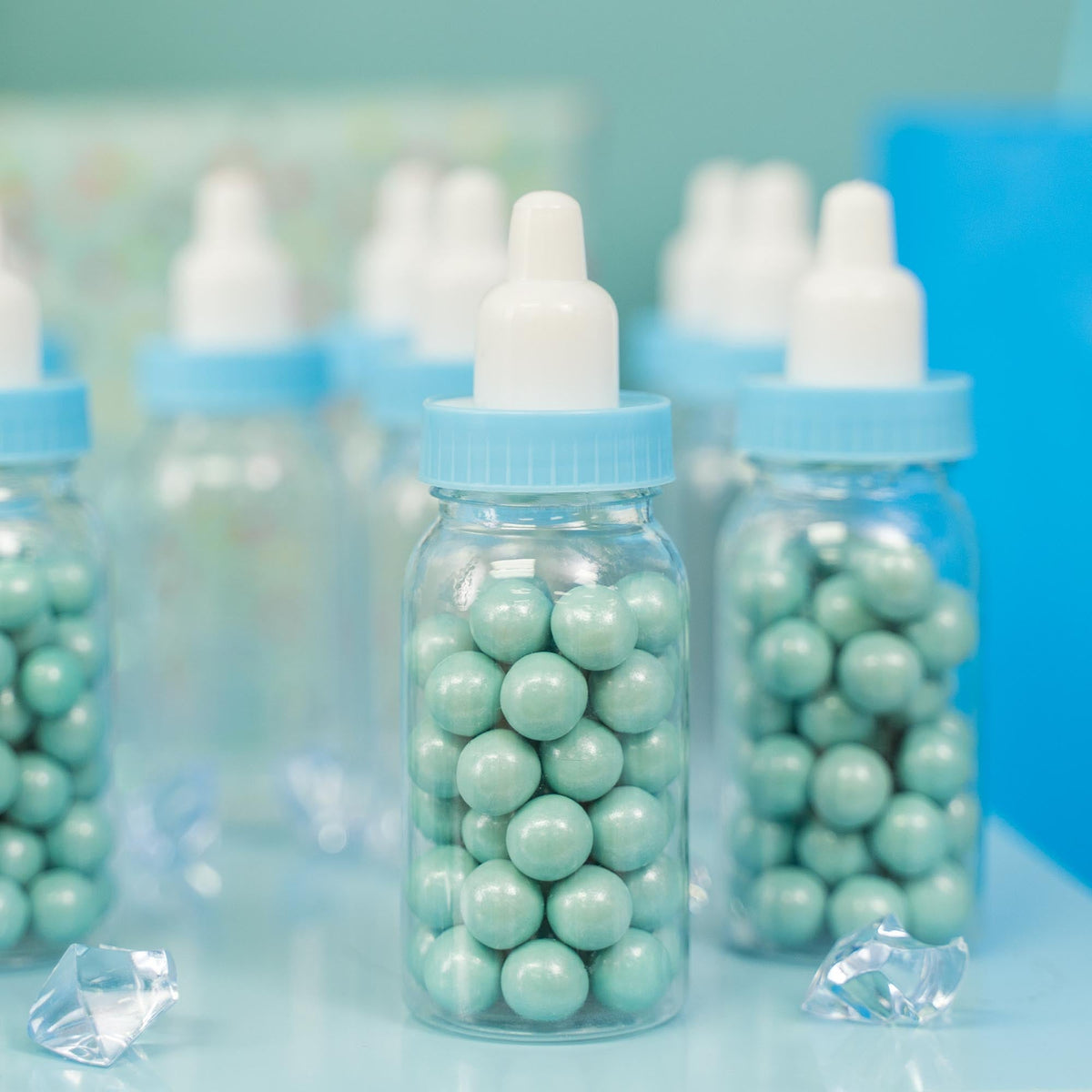 Small Baby Bottle Favor - Blue