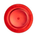 Beaded Edge Plastic Charger Plate 13" - Red