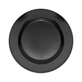 Flat Edge Plastic Charger Plate 13" - Black