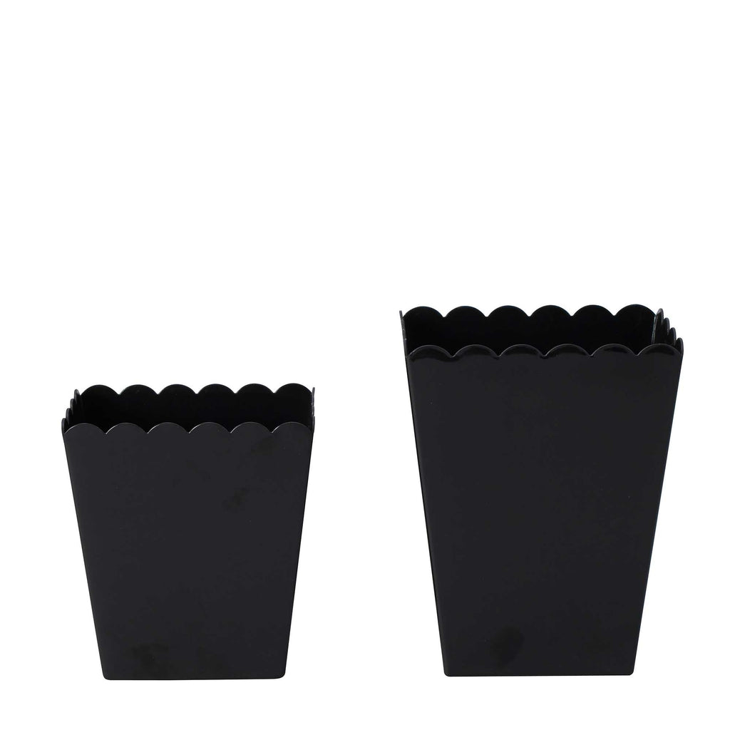 Scalloped Favor Box - Black