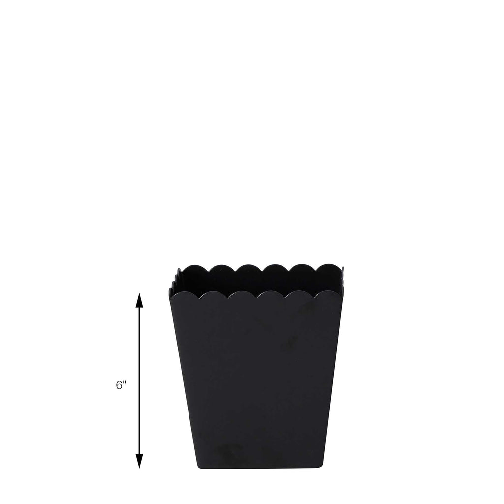 Scalloped Favor Box - Black