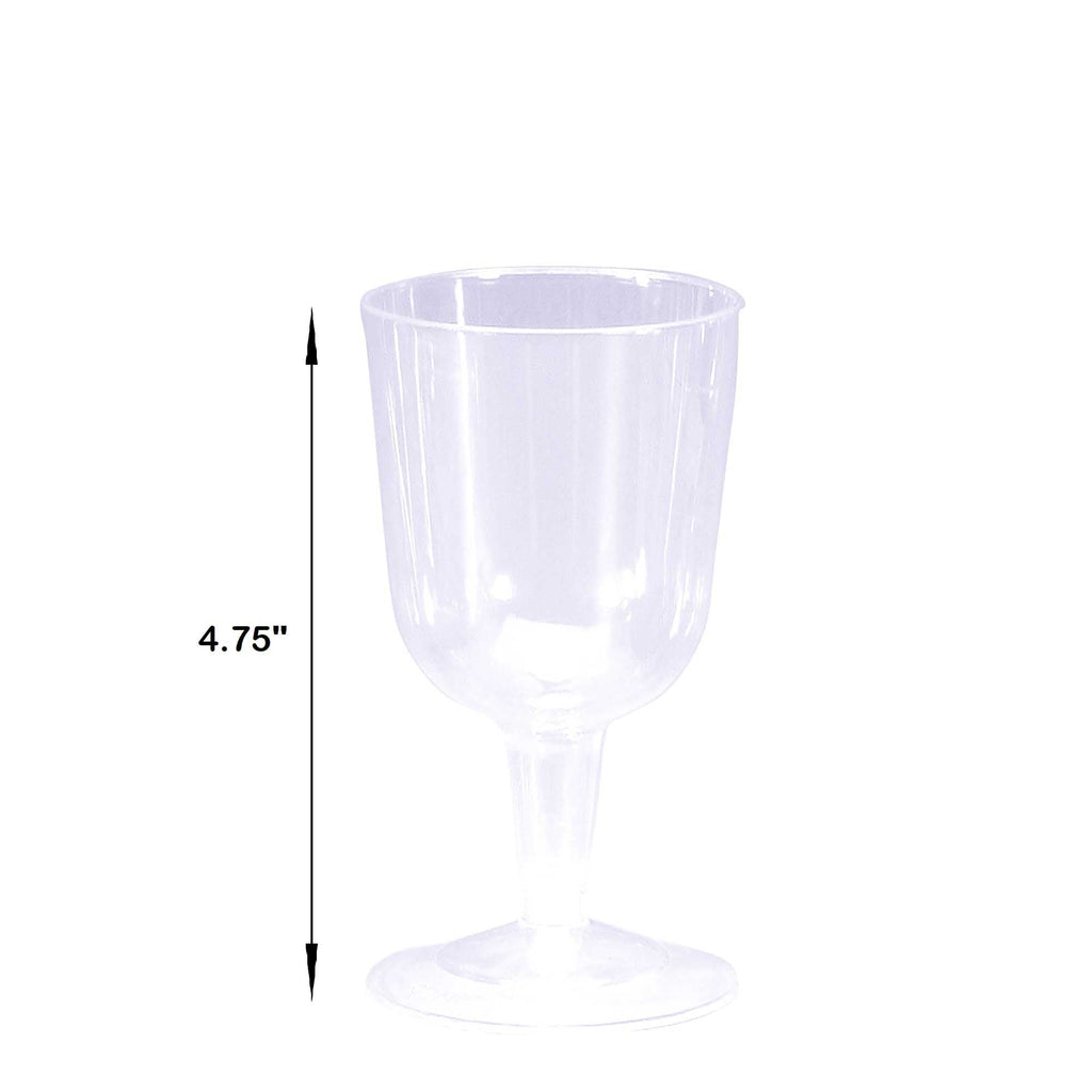 Plastic Wine Glasses 5.5oz - Pack of 40