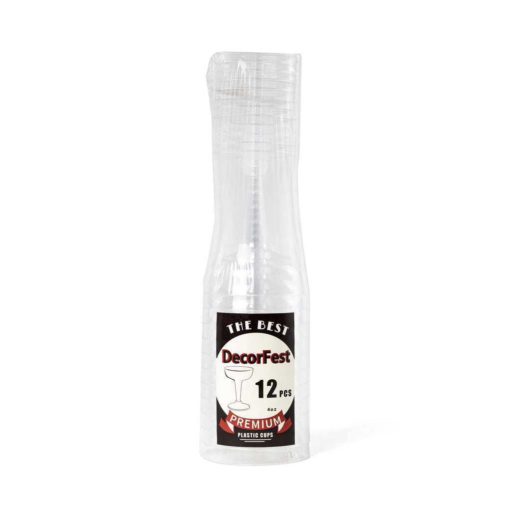 Plastic Margarita Glasses - Pack of 40