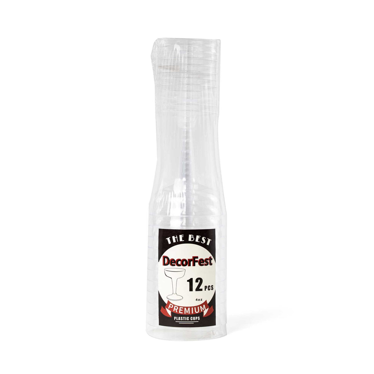 Plastic Margarita Glasses - Pack of 40