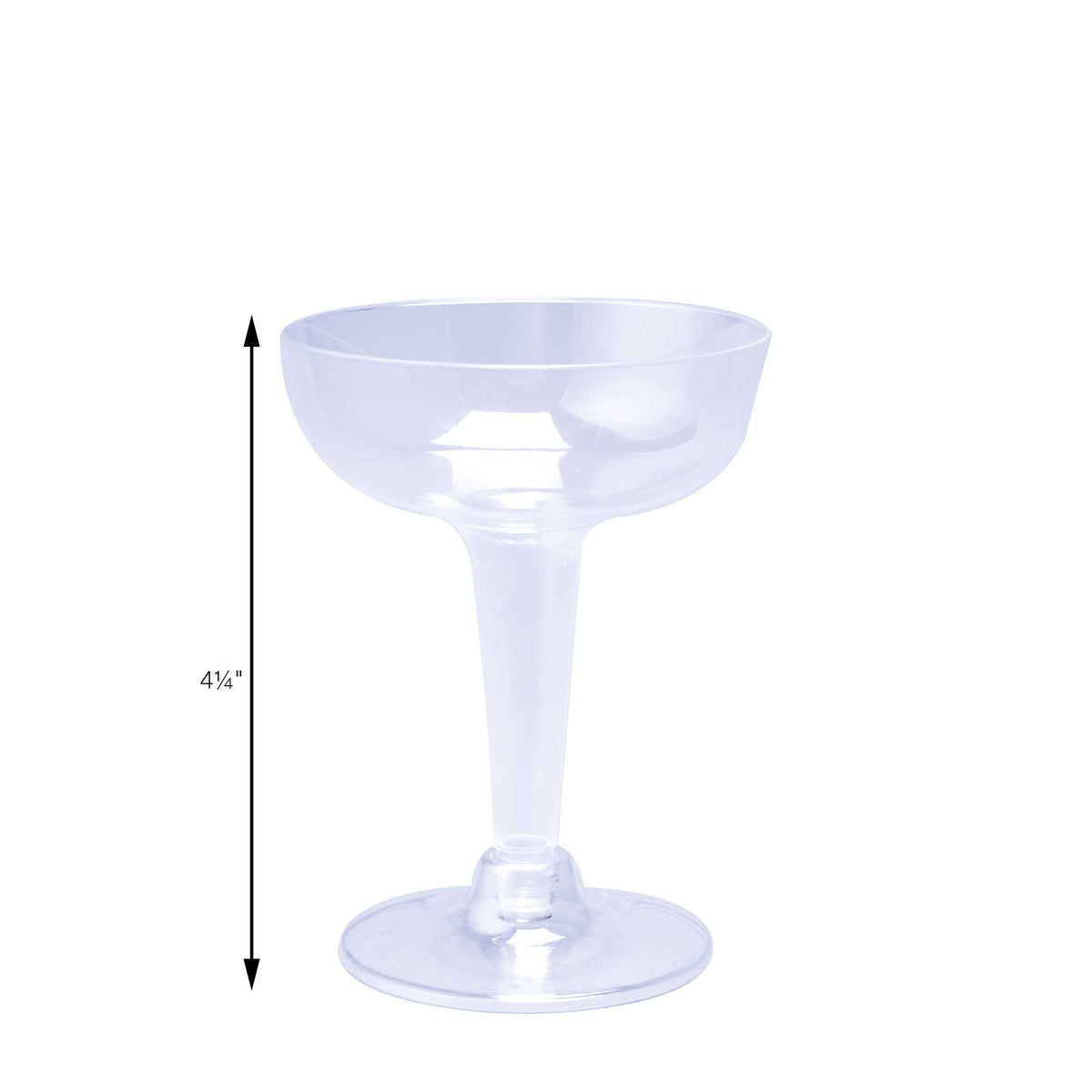 Plastic Margarita Glasses - Pack of 40