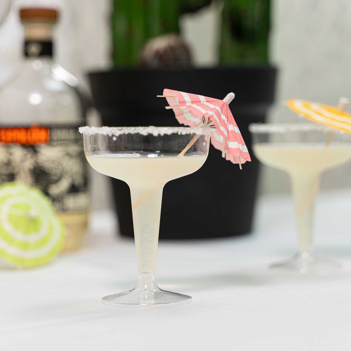 Plastic Margarita Glasses - Pack of 40