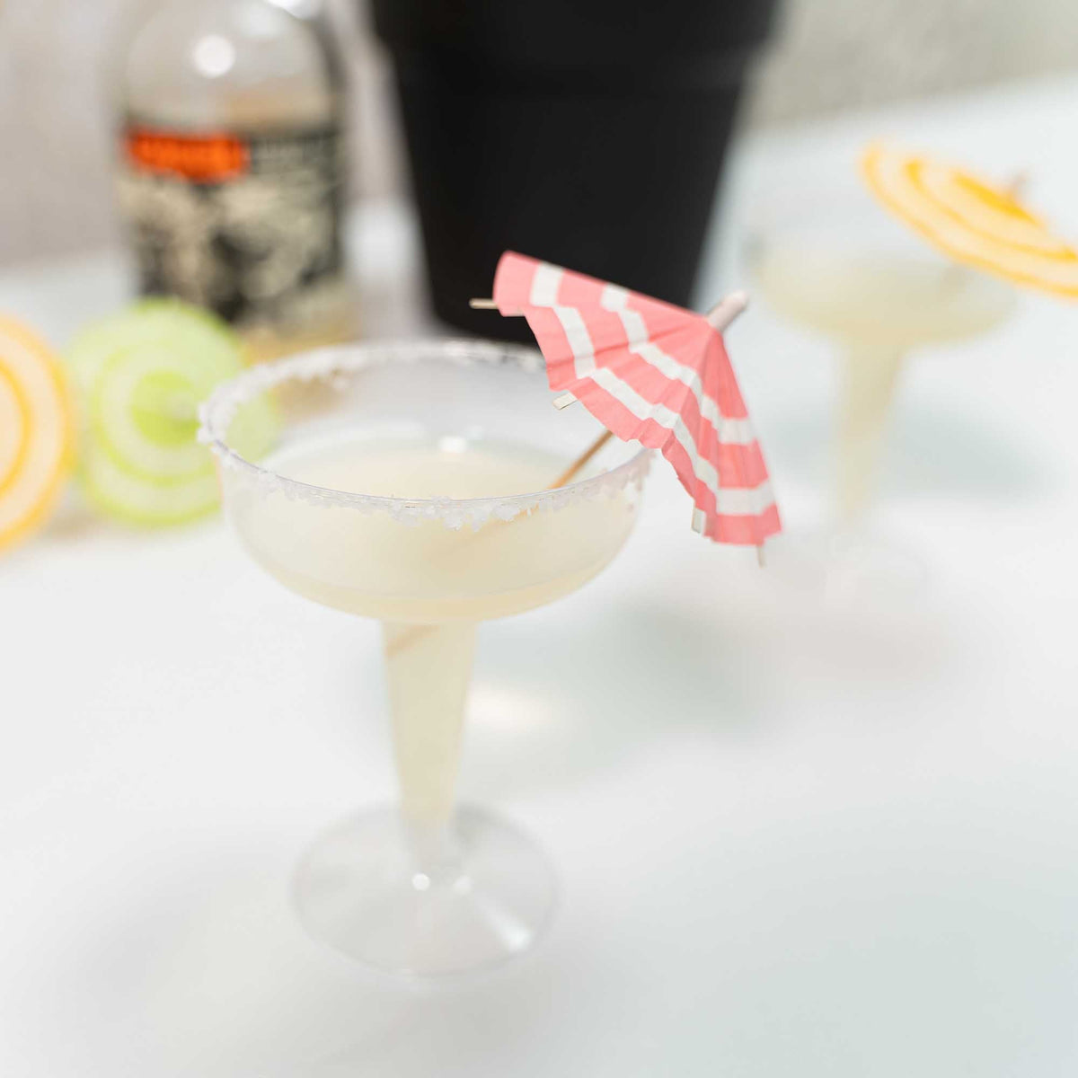 Plastic Margarita Glasses - Pack of 40