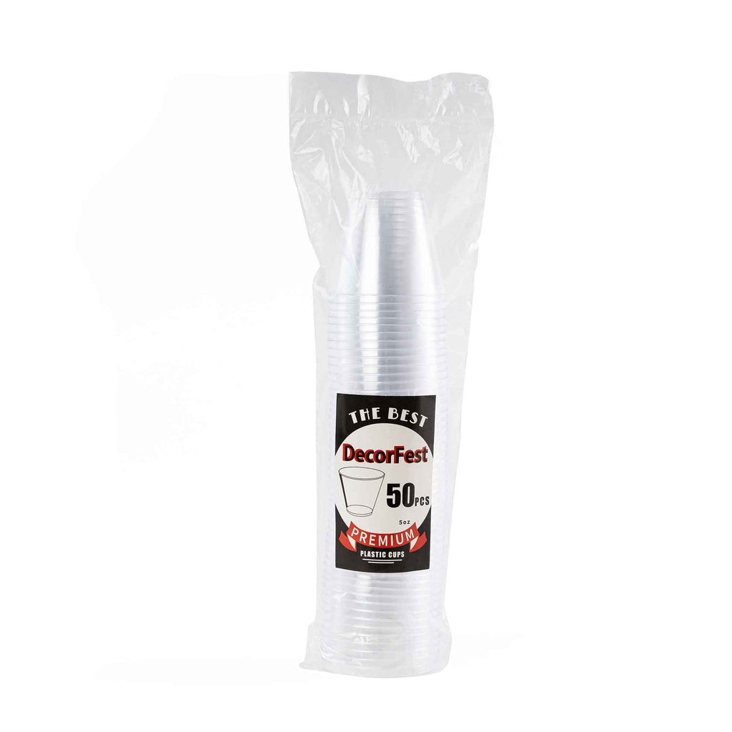 Plastic Cups 5 oz. - Pack of 50