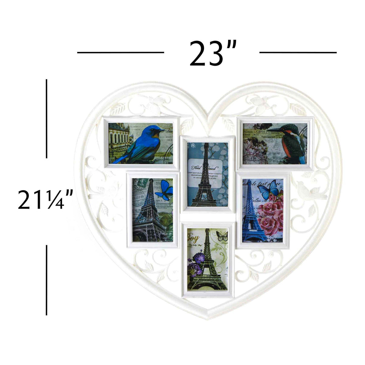 Heart Shaped Collage Picture Frame