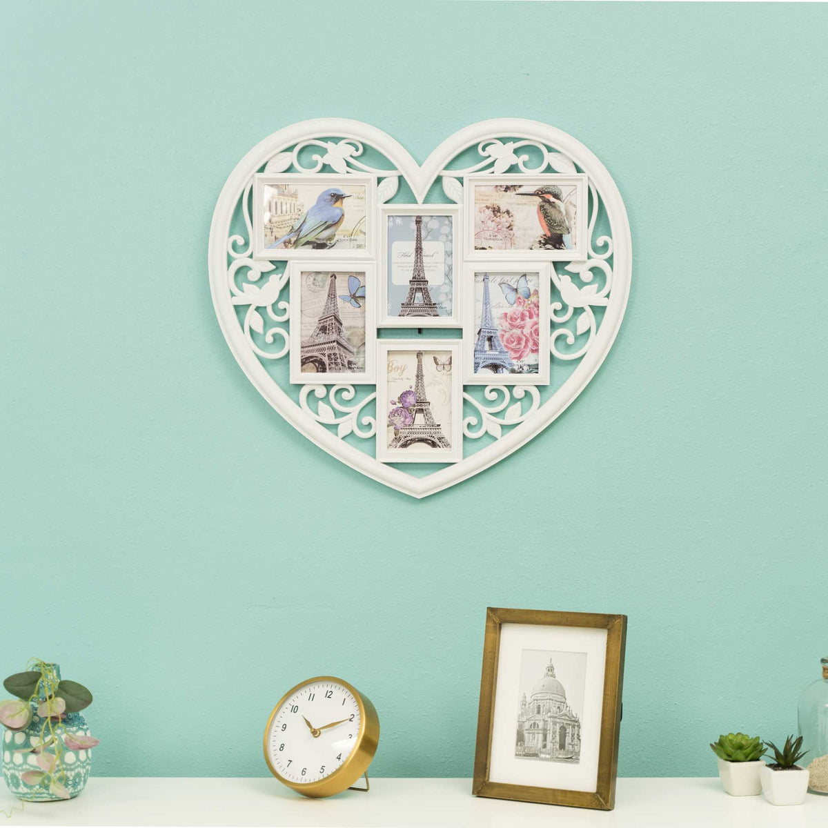 Heart Shaped Collage Picture Frame