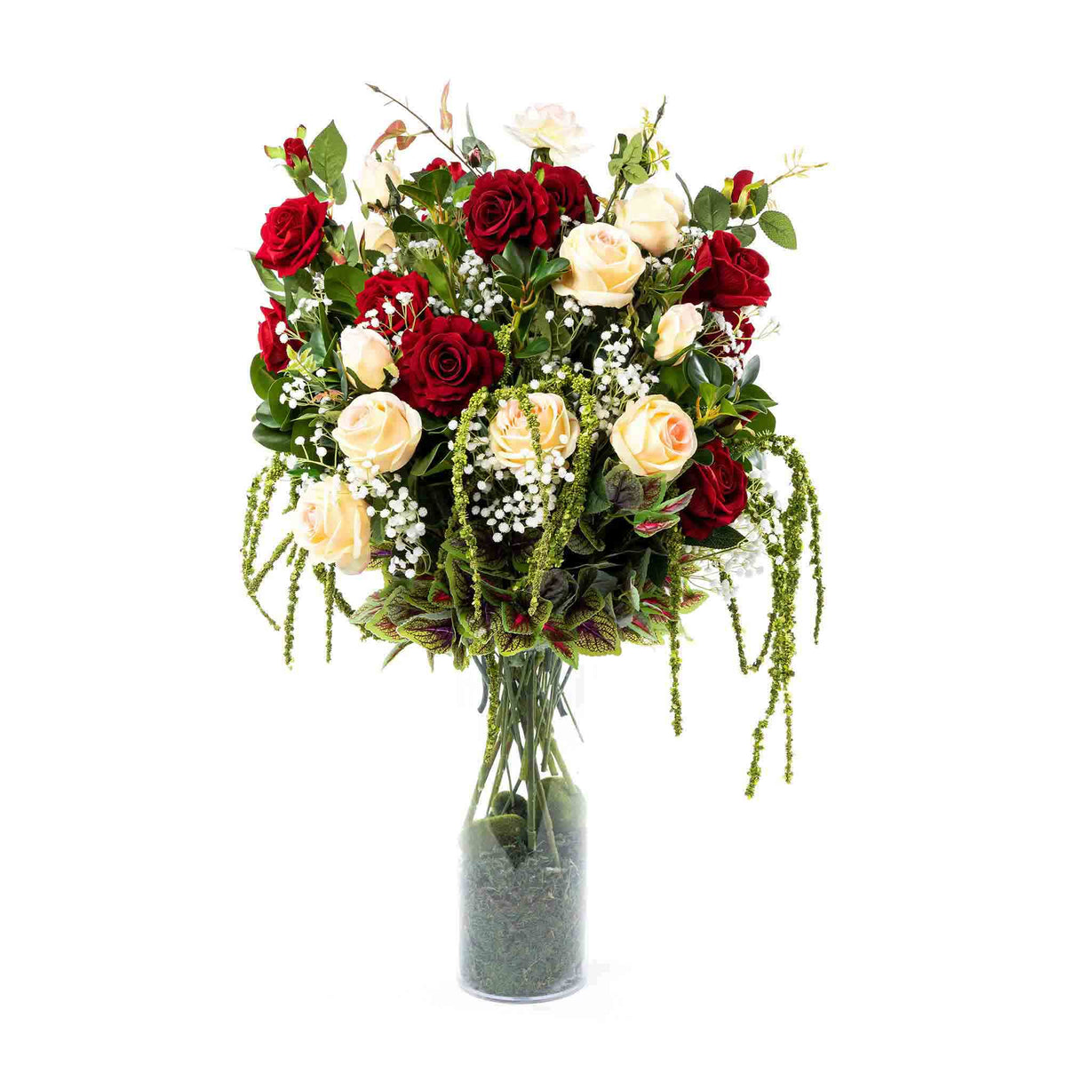 10 Inch Plastic Floral Cylinder Vase