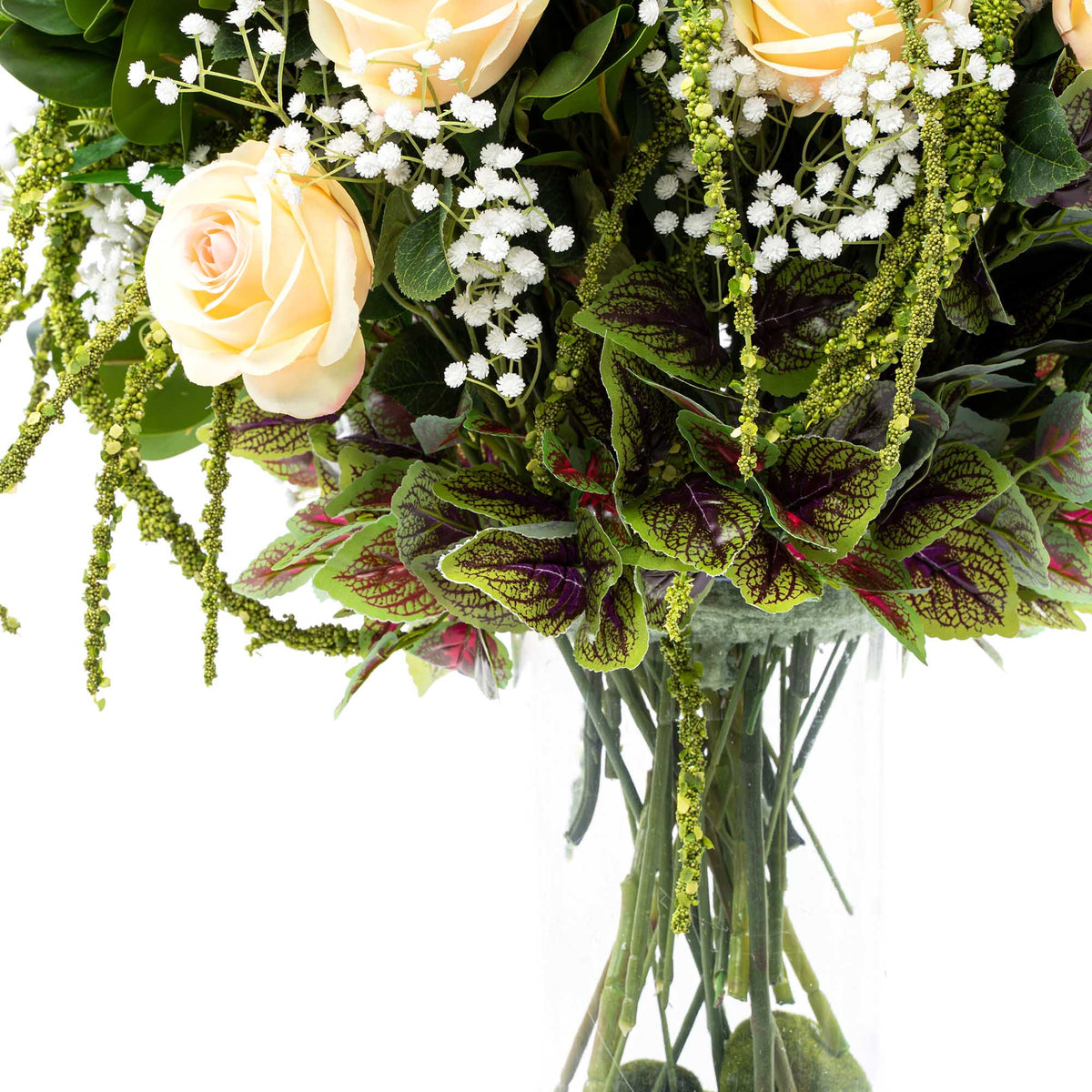 16 Inch Plastic Floral Cylinder Vase