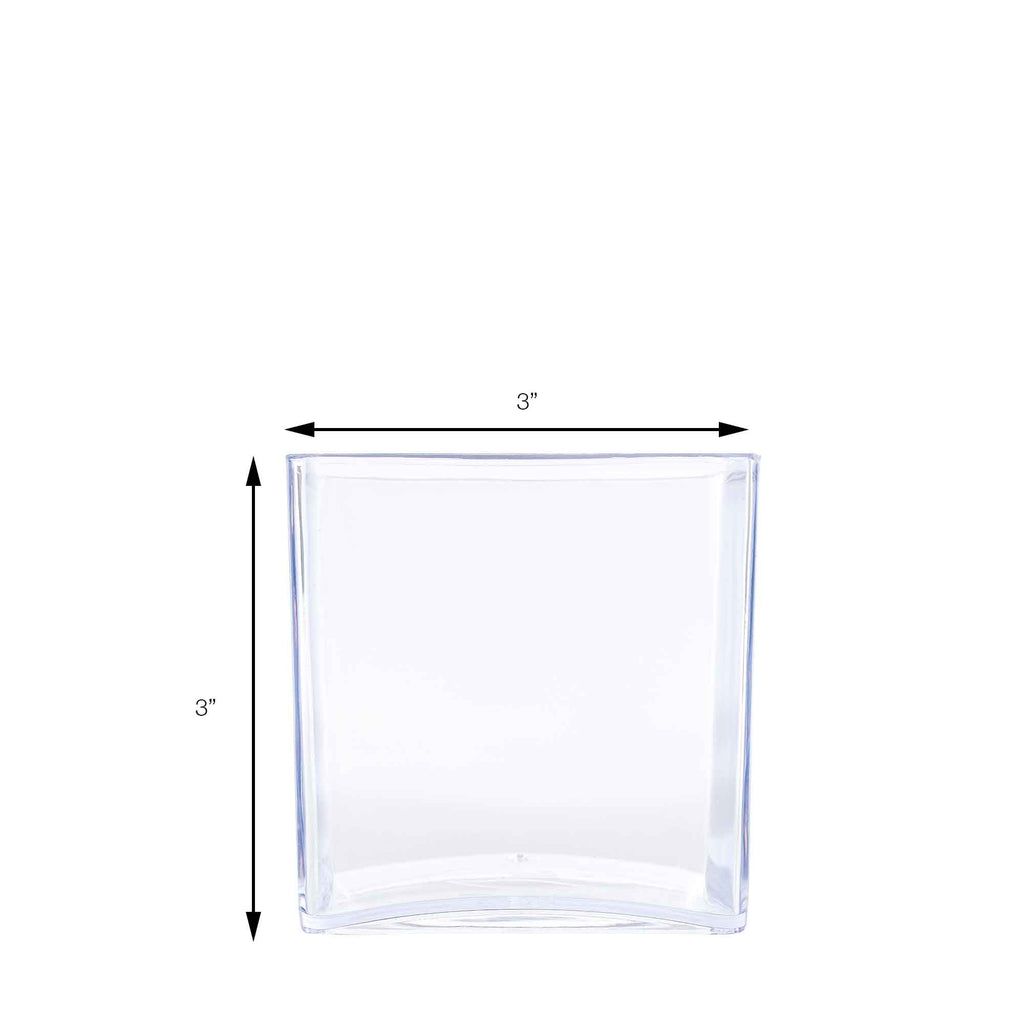 3 Inch Plastic Floral Cube