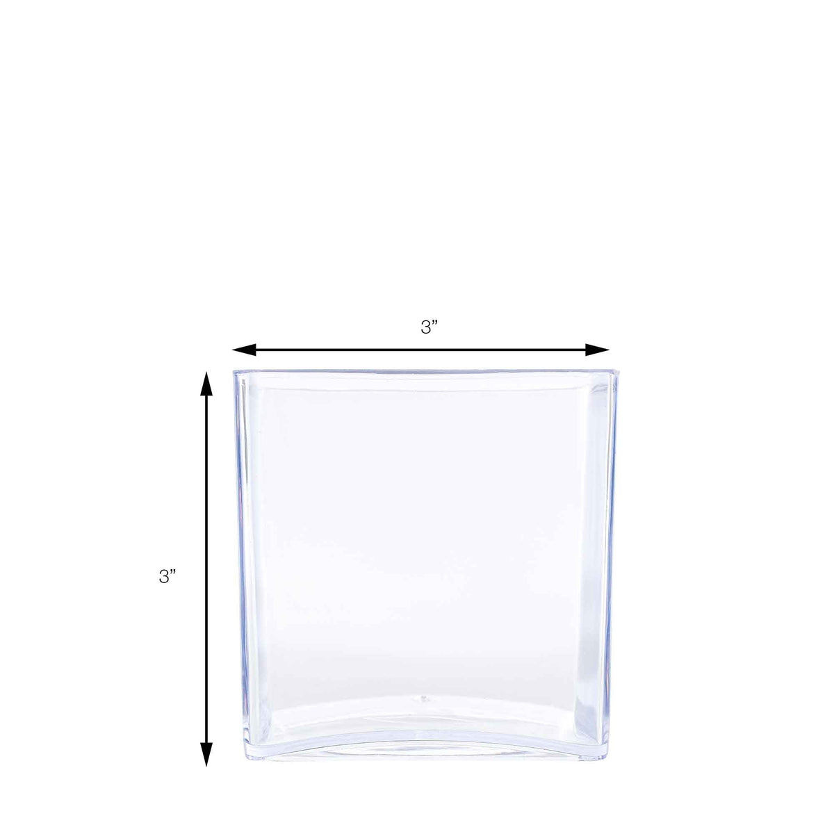 3 Inch Plastic Floral Cube