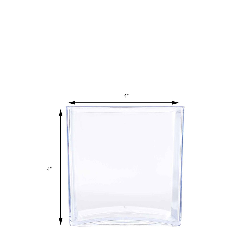 4 Inch Plastic Floral Cube