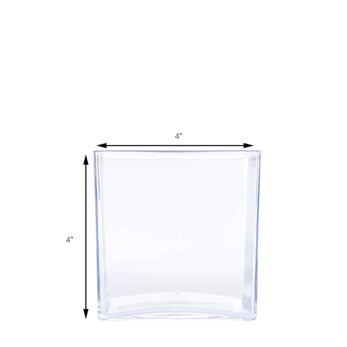 4 Inch Plastic Floral Cube