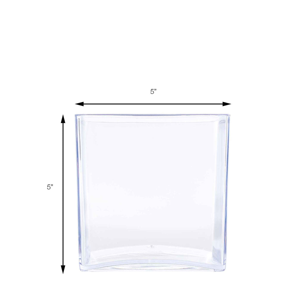 5 Inch Plastic Floral Cube