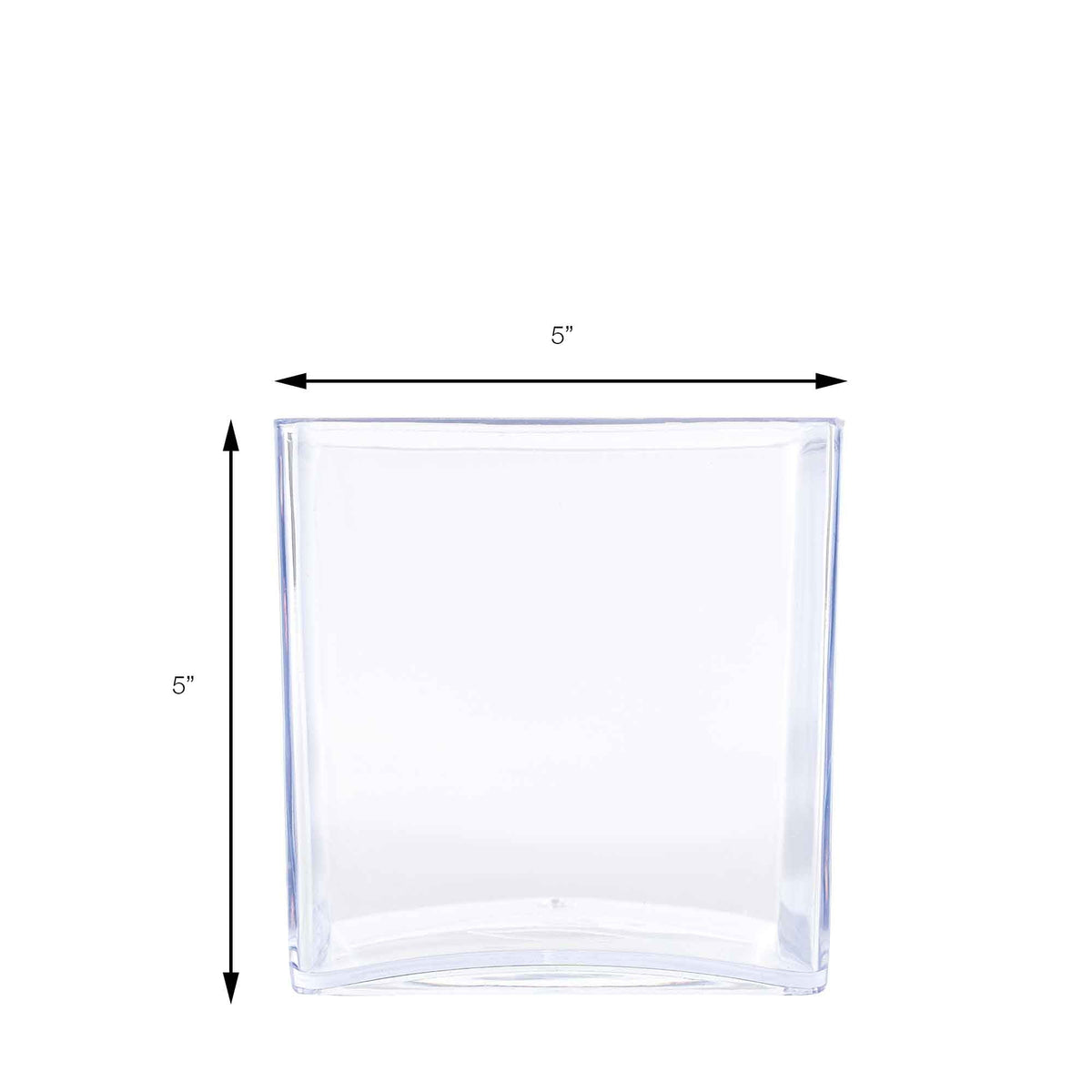 5 Inch Plastic Floral Cube
