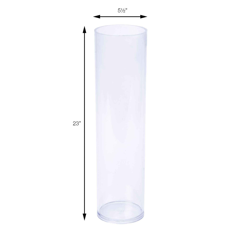 23 Inch Plastic Floral Cylinder