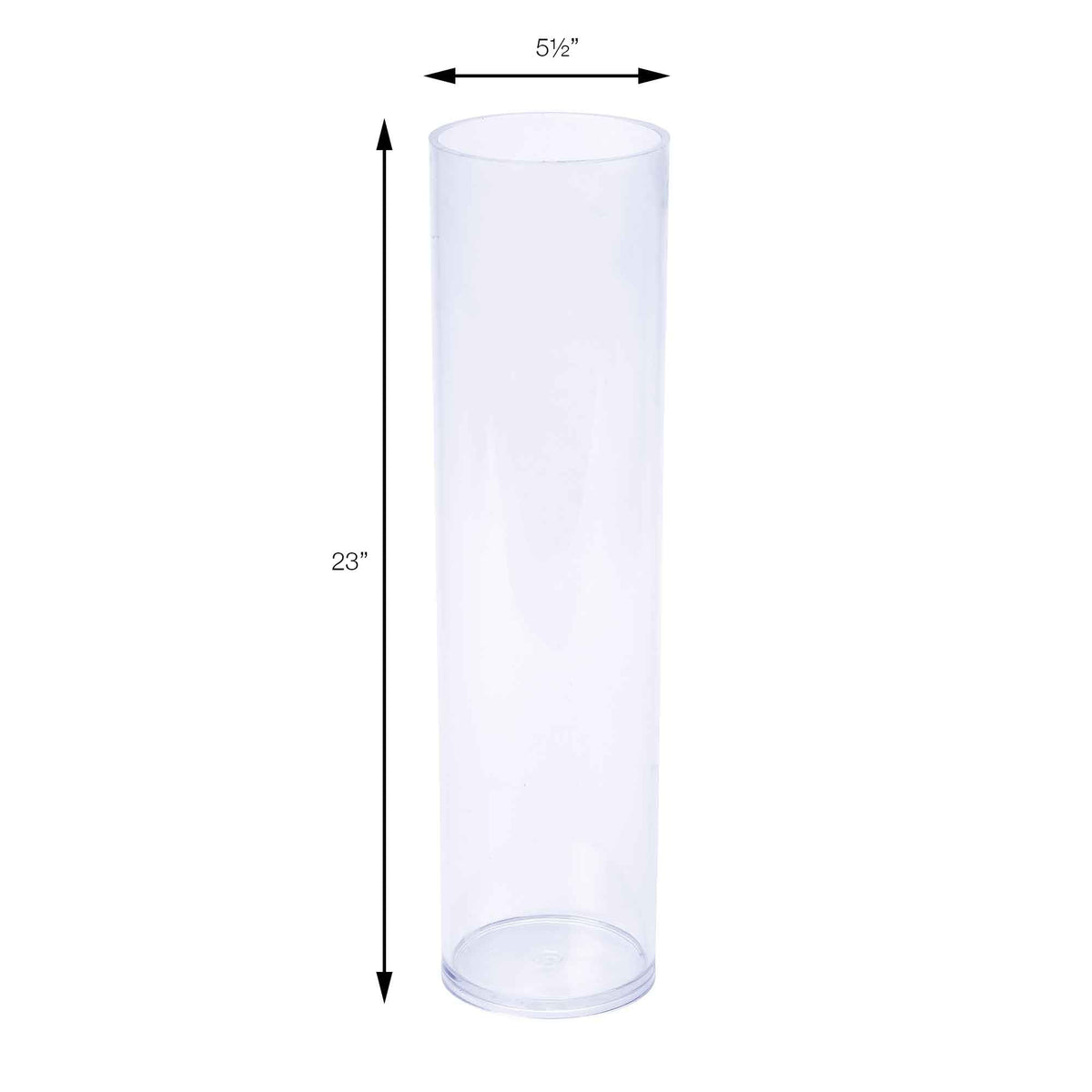 23 Inch Plastic Floral Cylinder