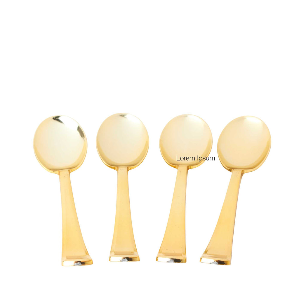 Plastic Spoons 12pc/bag - Gold