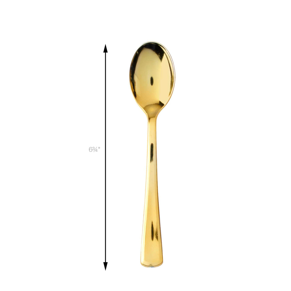 Plastic Spoons 12pc/bag - Gold