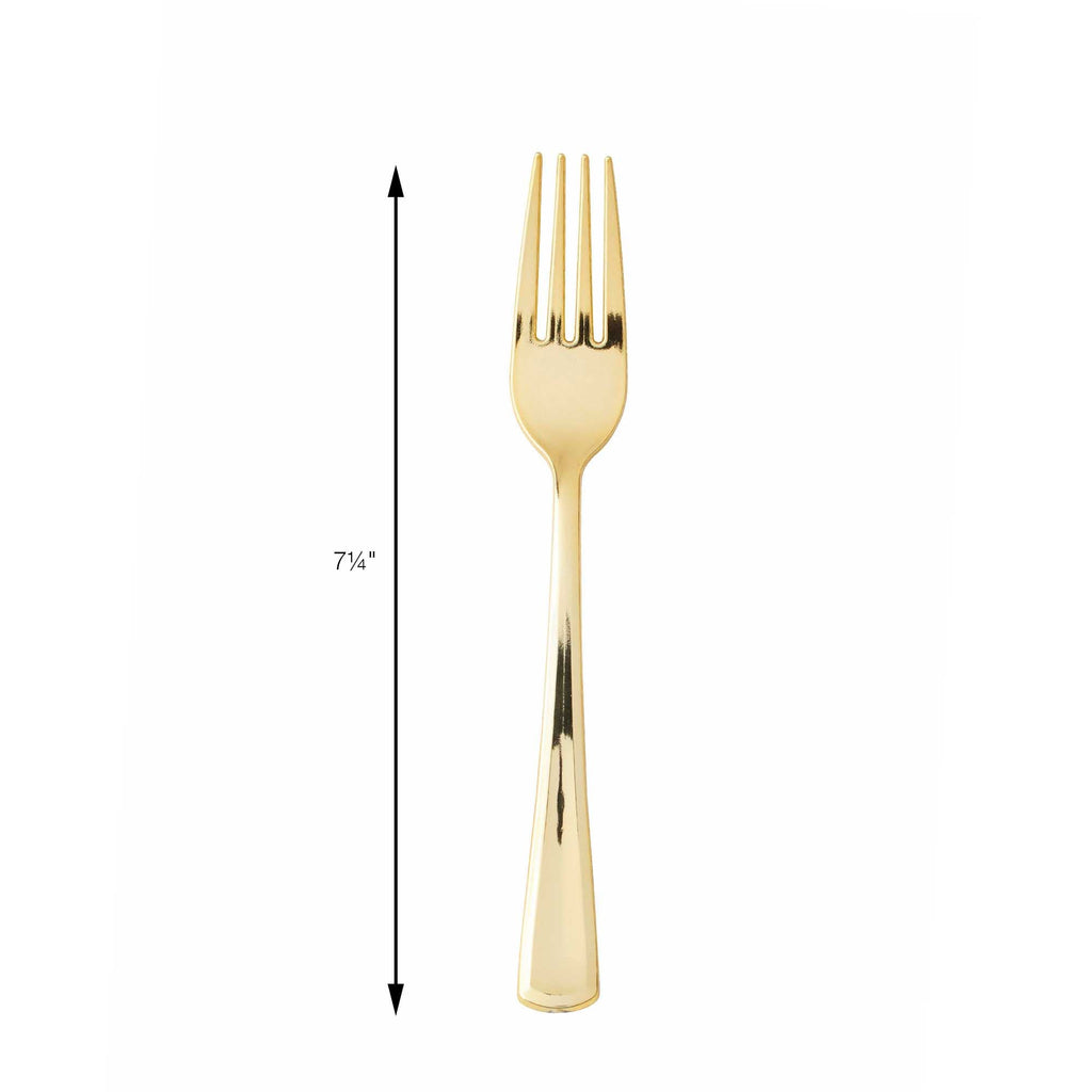 Plastic Forks 12pc/bag - Gold