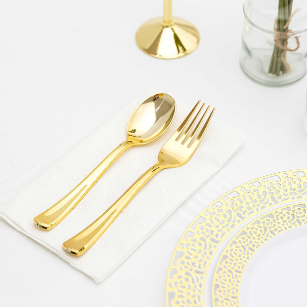 Plastic Forks 12pc/bag - Gold