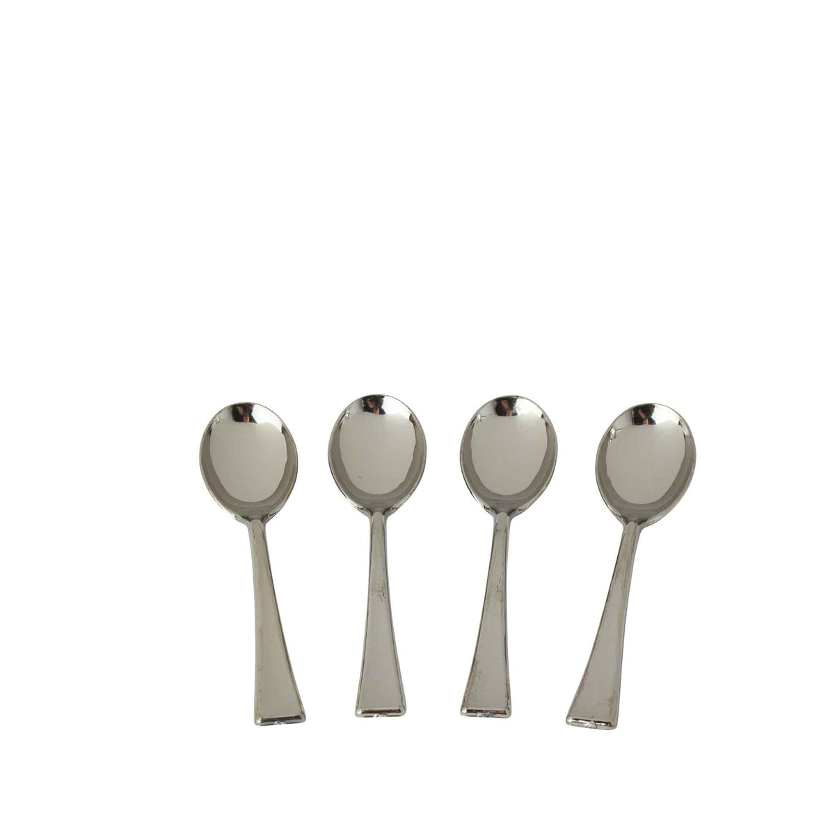Plastic Mini Spoons 24pc/bag - Silver