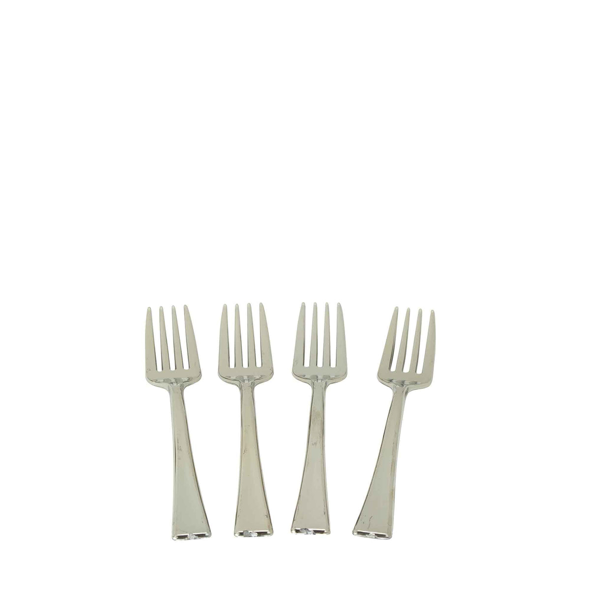 Plastic Mini Forks 24pc/bag - Silver